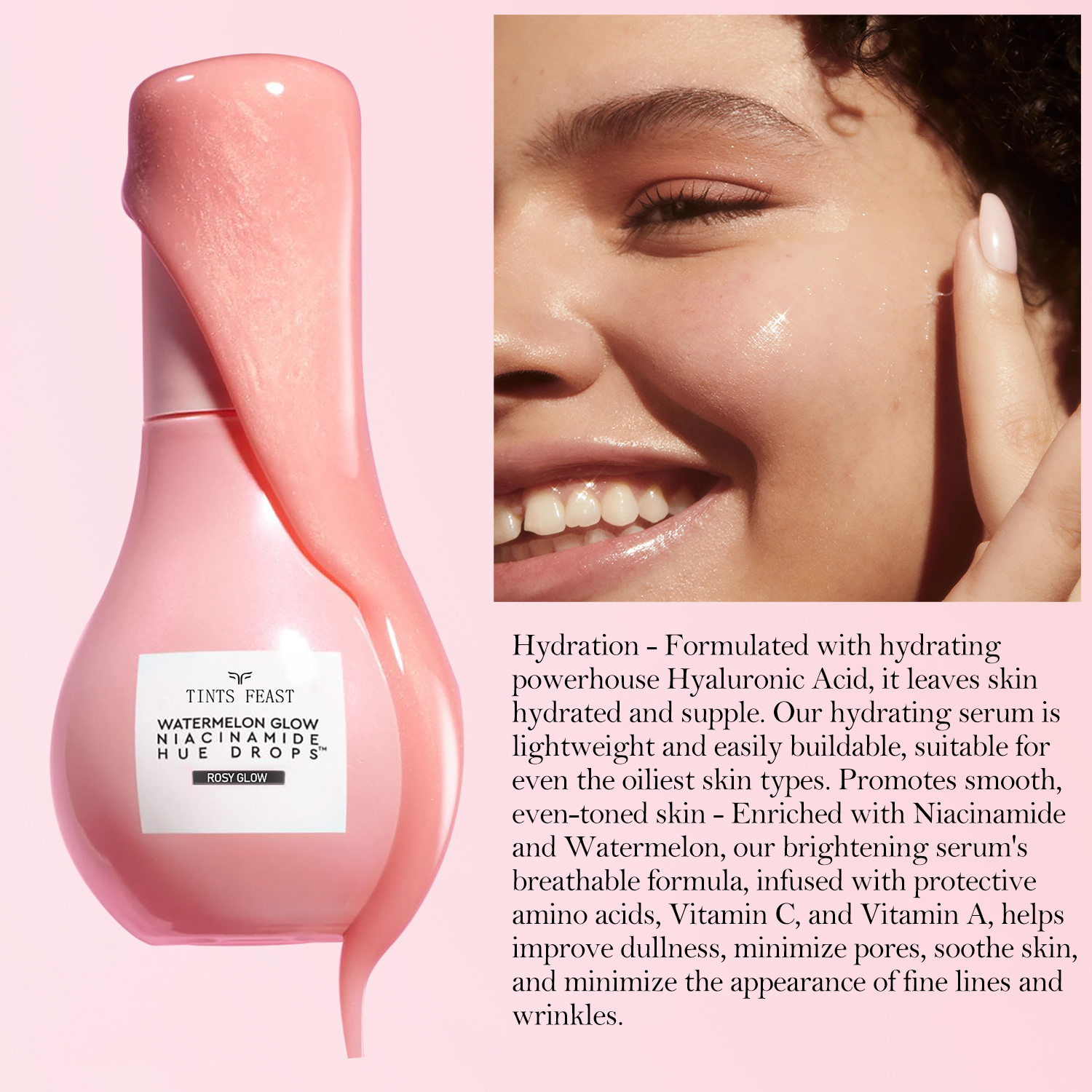 Glow рецепті Қарбыз Глоу Ниацинамид реңктері Күн жарқылы Сарысу Праймері