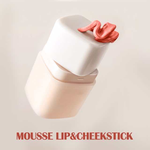 Pangmatagalang Vegan 2-in-1 Mousse Lip & Cheek Stick -, 