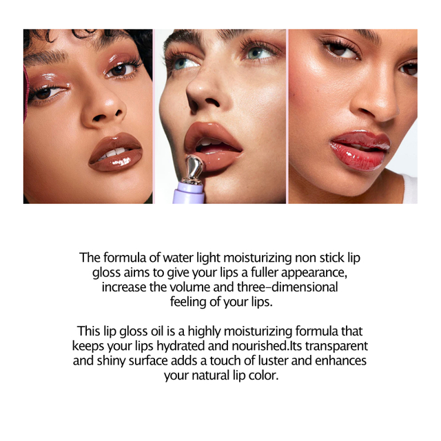 برچسب خصوصی Lipgloss Longlown Liply Find Find Glaze