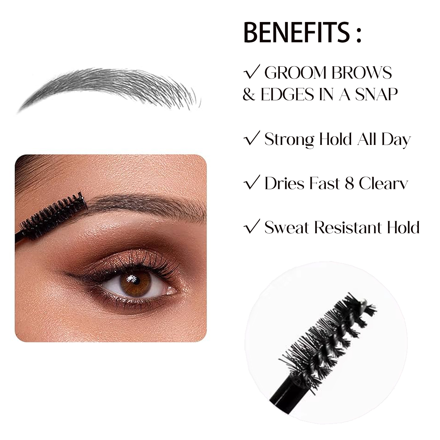 چسب فرم دهنده ابرو OEM و ژل اسپیکینگ حالت دهنده