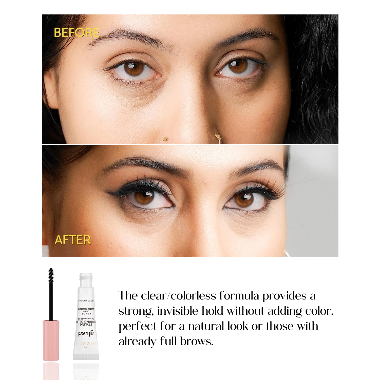 چسب فرم دهنده ابرو OEM و ژل اسپیکینگ حالت دهنده