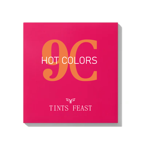 TINGS FEAST 9 Heiße Farben Lidschatten Custom Logo Langlebige wasserdichte Palette 
