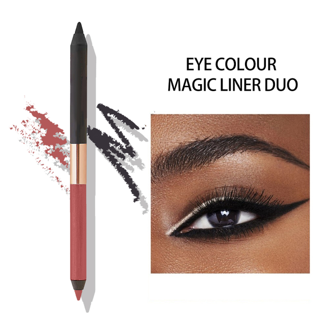 Double Headed Creamy Waterproof Smudge-proof Eyeshadow Pen Eyeliner