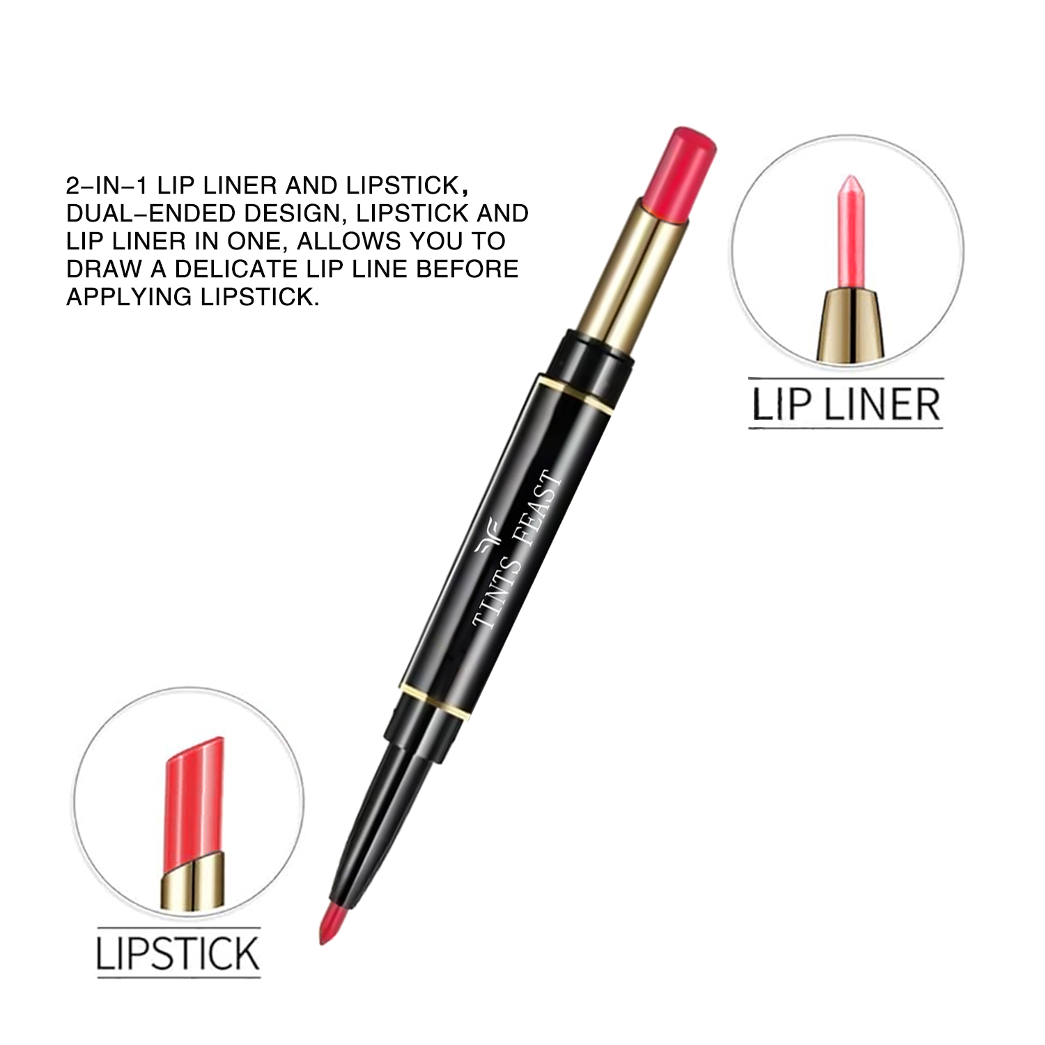 LONG LASTING WATERPROOF PIGMENT MATTE LIPSTICK PENCILS.
