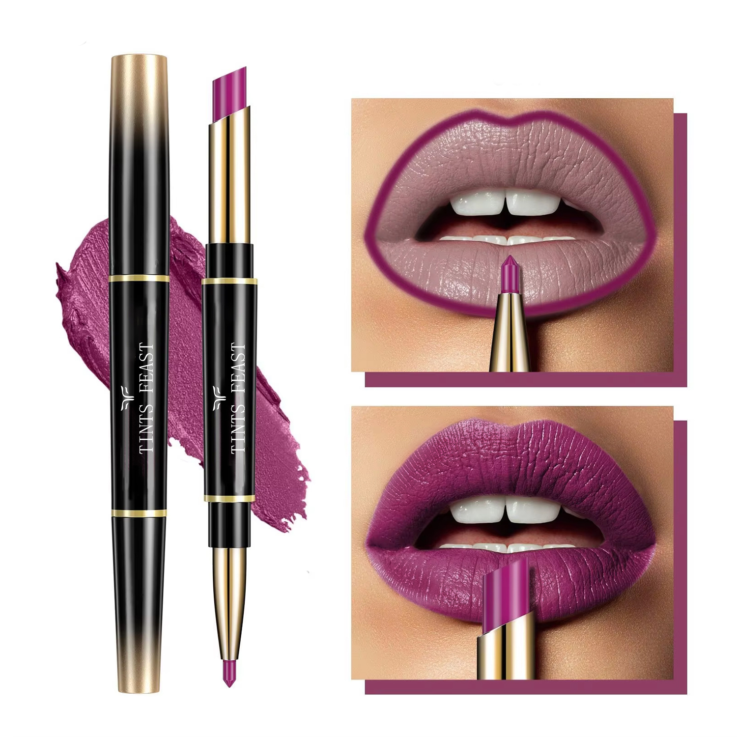 LONG LASTING WATERPROOF PIGMENT MATTE LIPSTICK PENCILS.