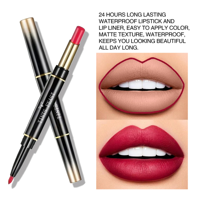 LONG LASTING WATERPROOF PIGMENT MATTE LIPSTICK PENCILS.